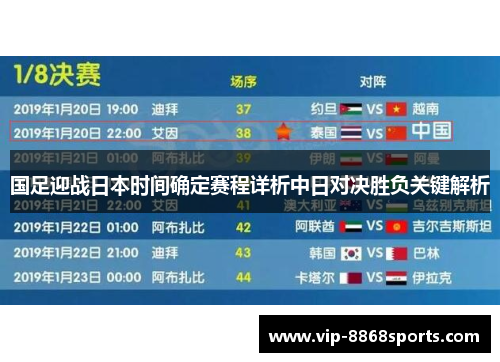 国足迎战日本时间确定赛程详析中日对决胜负关键解析 国足迎战日本时间确定赛程详析中日对决胜负关键解析