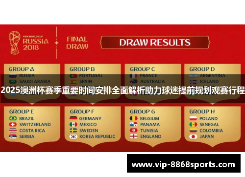 2025澳洲杯赛季重要时间安排全面解析助力球迷提前规划观赛行程